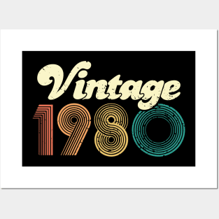 40th birthday gifts for men and women 1980 gift 40 years old Posters and Art